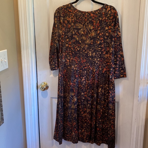 Peruvian Connection L multicolor print dress - Picture 4 of 6